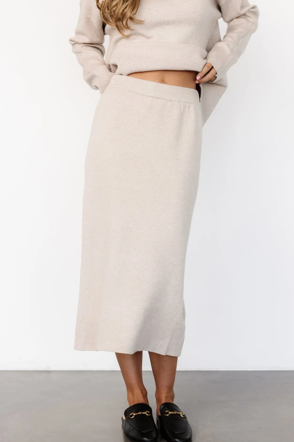 Clearance Baltic Born Ali Knit Skirt | Taupe