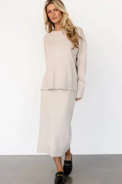 Clearance Baltic Born Ali Knit Skirt | Taupe