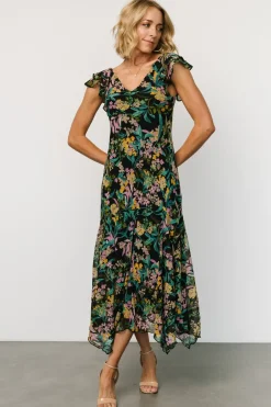 Fashion Baltic Born Alisa Maxi Dress | Black Floral BlackFloral