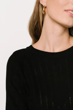 Clearance Baltic Born Alix Knit Sweater Top | Black