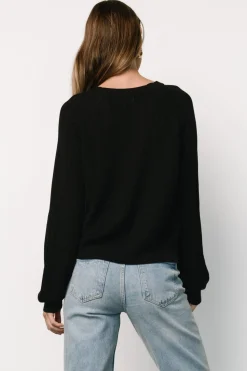 Clearance Baltic Born Alix Knit Sweater Top | Black