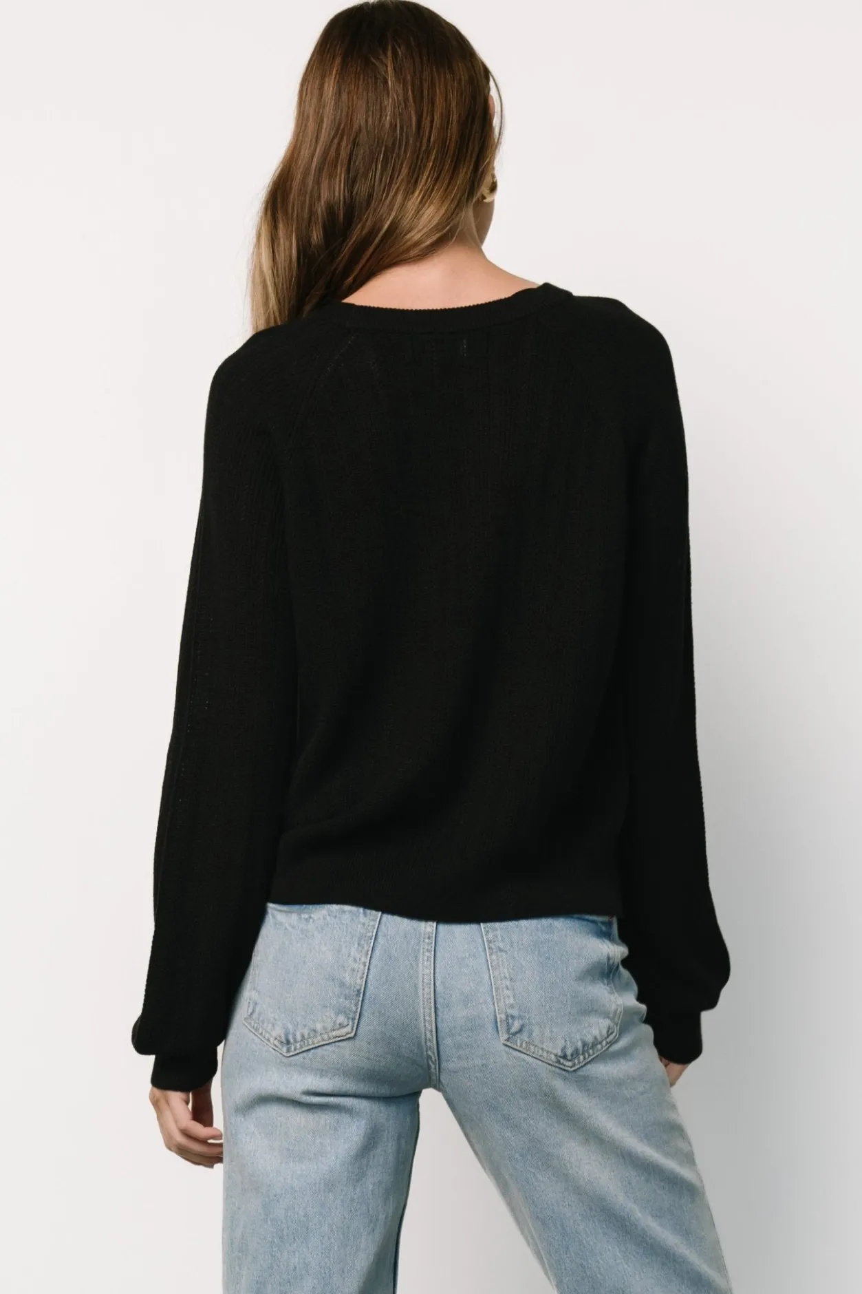 Clearance Baltic Born Alix Knit Sweater Top | Black