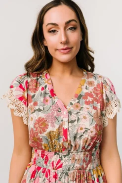 Sale Baltic Born Aliyah Midi Dress | Cream Multi Floral CreamMultiFloral