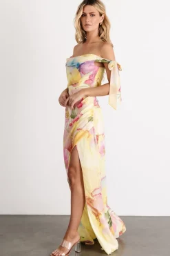 Discount Baltic Born Allegra Off Shoulder Maxi Dress | Multi Floral MultiFloral