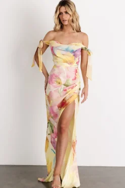 Discount Baltic Born Allegra Off Shoulder Maxi Dress | Multi Floral MultiFloral