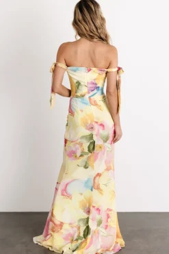 Discount Baltic Born Allegra Off Shoulder Maxi Dress | Multi Floral MultiFloral