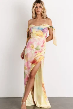 Discount Baltic Born Allegra Off Shoulder Maxi Dress | Multi Floral MultiFloral