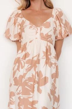 Clearance Baltic Born Alona Short Dress | Natural Floral NaturalFloral