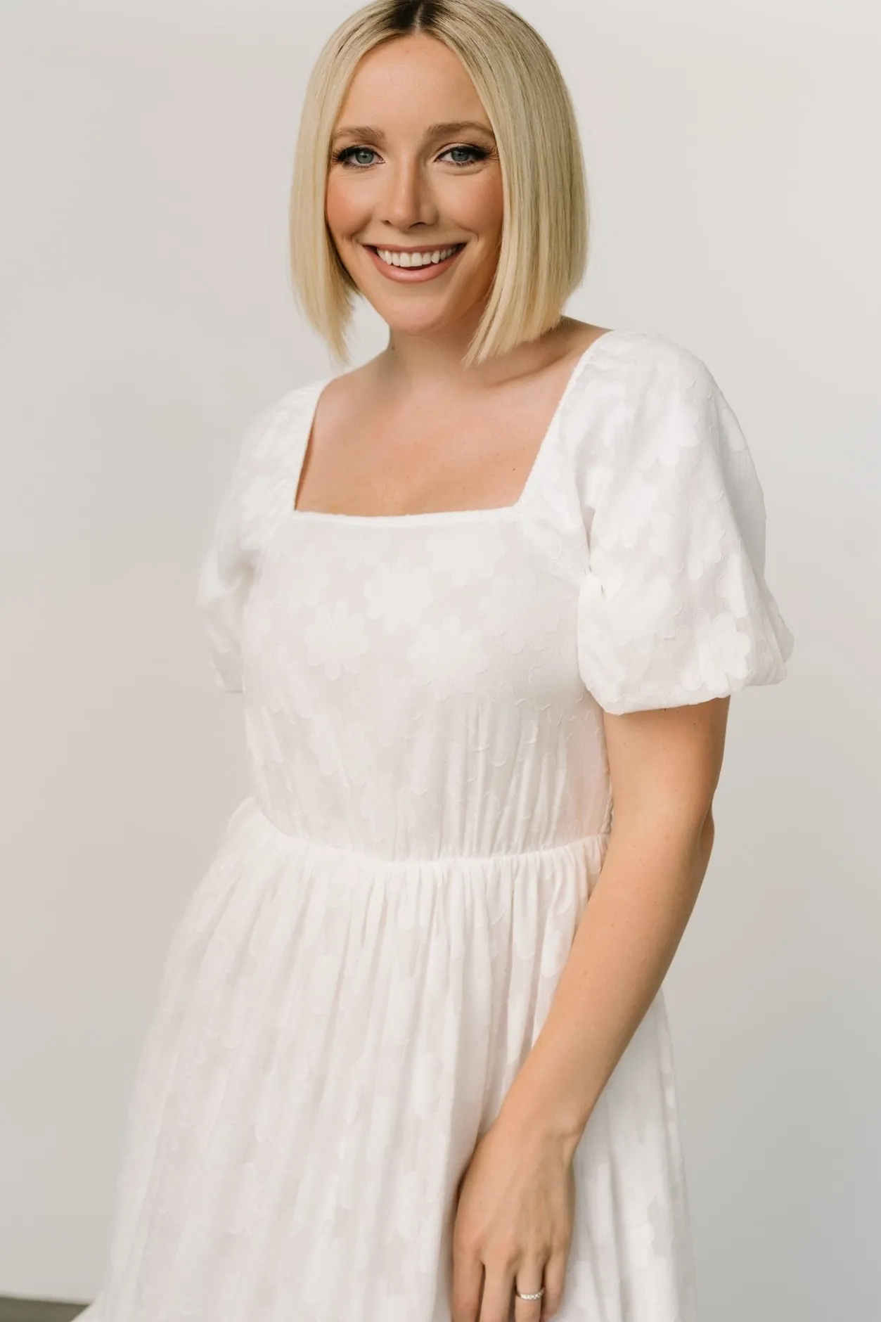Clearance Baltic Born Alta Jacquard Maxi Dress | Off White OffWhite