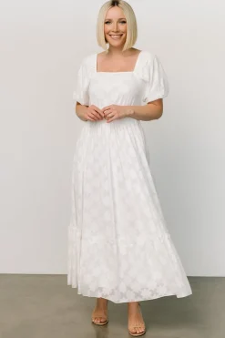 Clearance Baltic Born Alta Jacquard Maxi Dress | Off White OffWhite