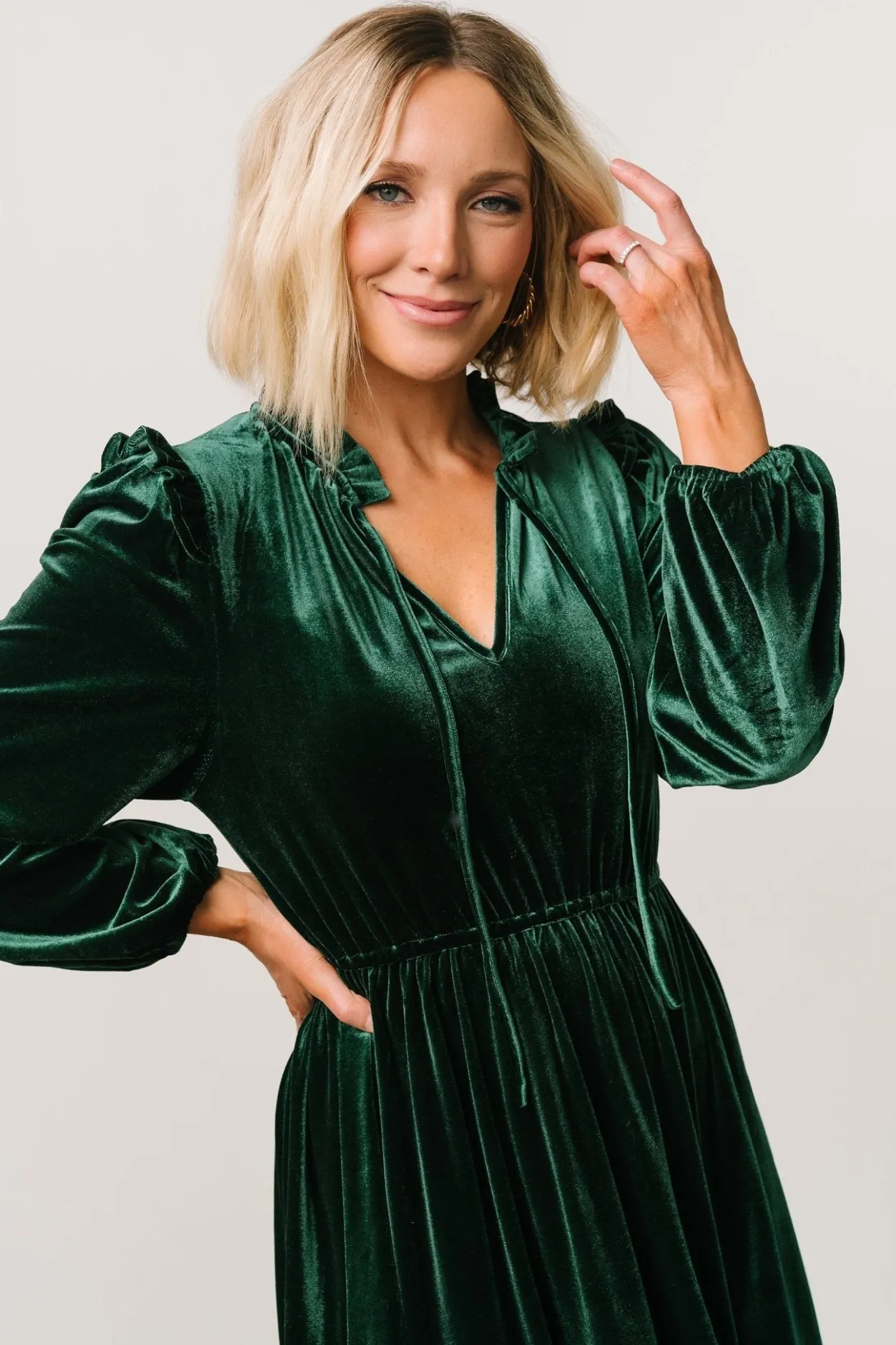 Fashion Baltic Born Amadora Velvet Dress | Green