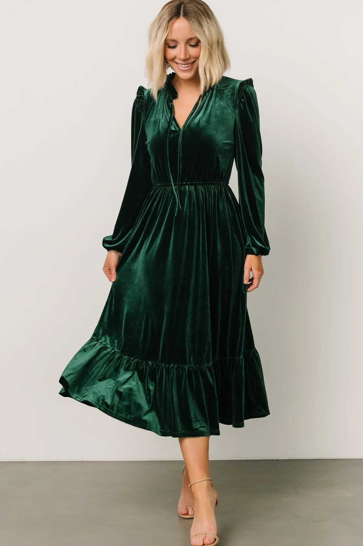 Fashion Baltic Born Amadora Velvet Dress | Green