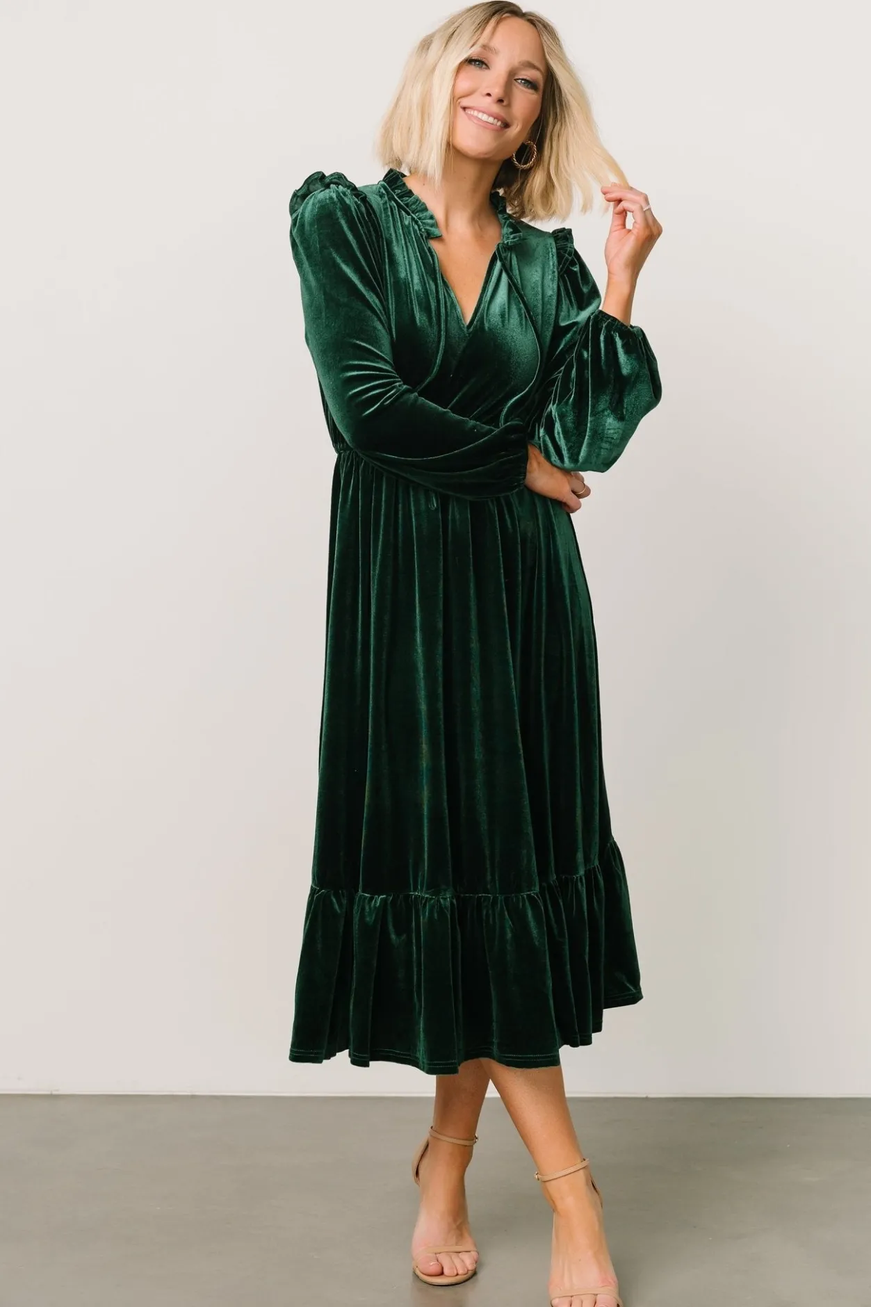 Fashion Baltic Born Amadora Velvet Dress | Green