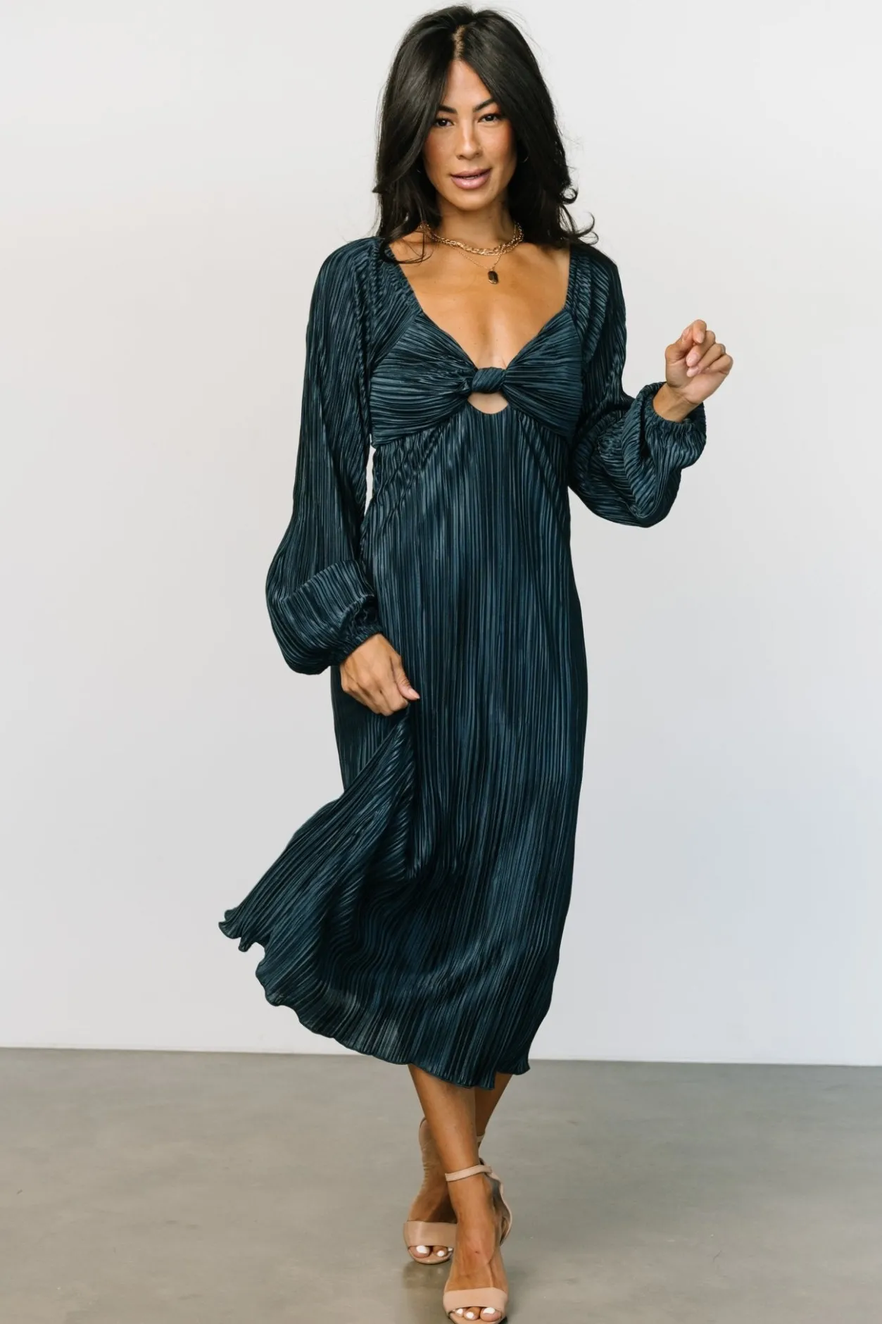 Fashion Baltic Born Amani Pleated Midi Dress | Peacock