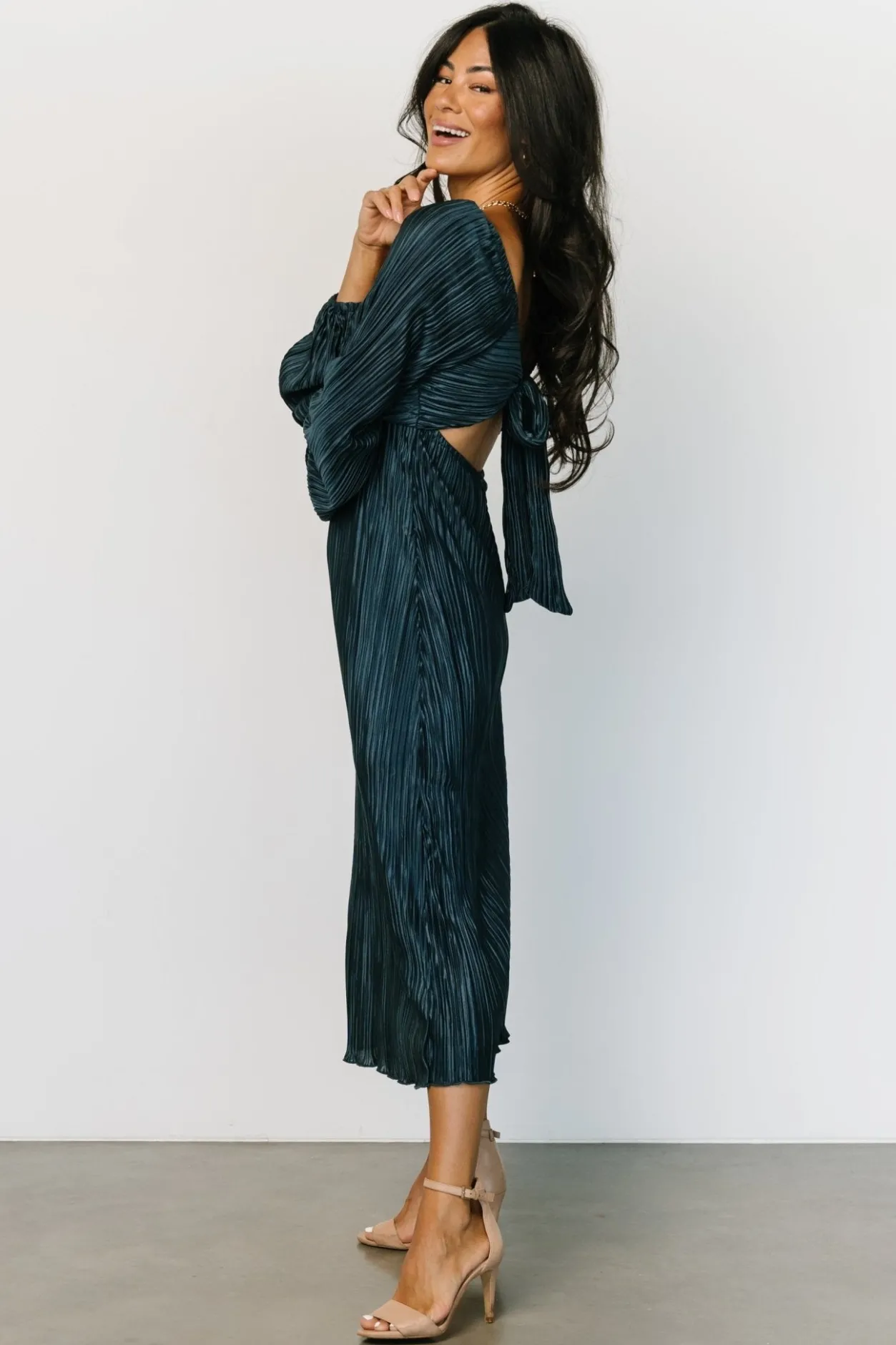Fashion Baltic Born Amani Pleated Midi Dress | Peacock
