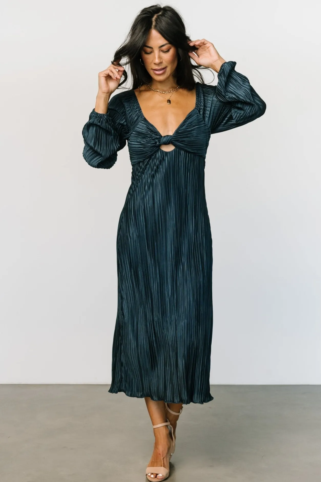 Fashion Baltic Born Amani Pleated Midi Dress | Peacock