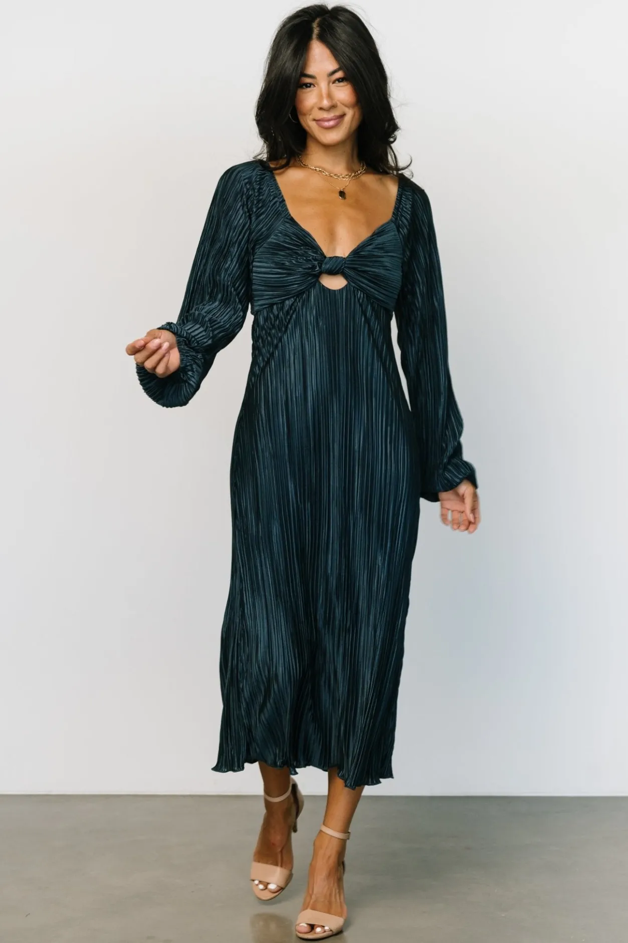 Fashion Baltic Born Amani Pleated Midi Dress | Peacock