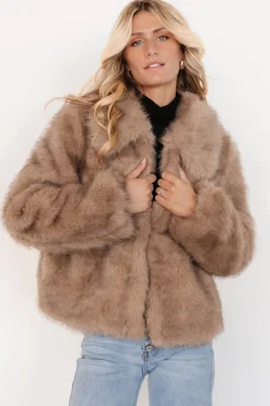 Online Baltic Born Amarante Faux Fur Coat | Beige Mink BeigeMink