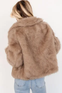 Online Baltic Born Amarante Faux Fur Coat | Beige Mink BeigeMink