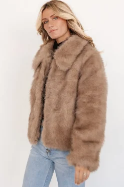 Online Baltic Born Amarante Faux Fur Coat | Beige Mink BeigeMink