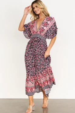 Clearance Baltic Born Amaris Maxi Dress | Navy Multi NavyMulti