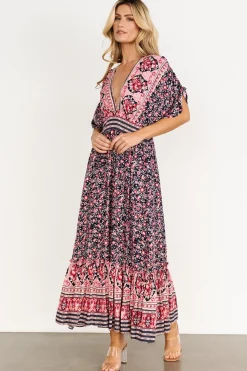 Clearance Baltic Born Amaris Maxi Dress | Navy Multi NavyMulti
