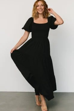 Hot Baltic Born Amaya Smocked Dress | Black