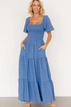 Hot Baltic Born Amaya Smocked Dress | Blue