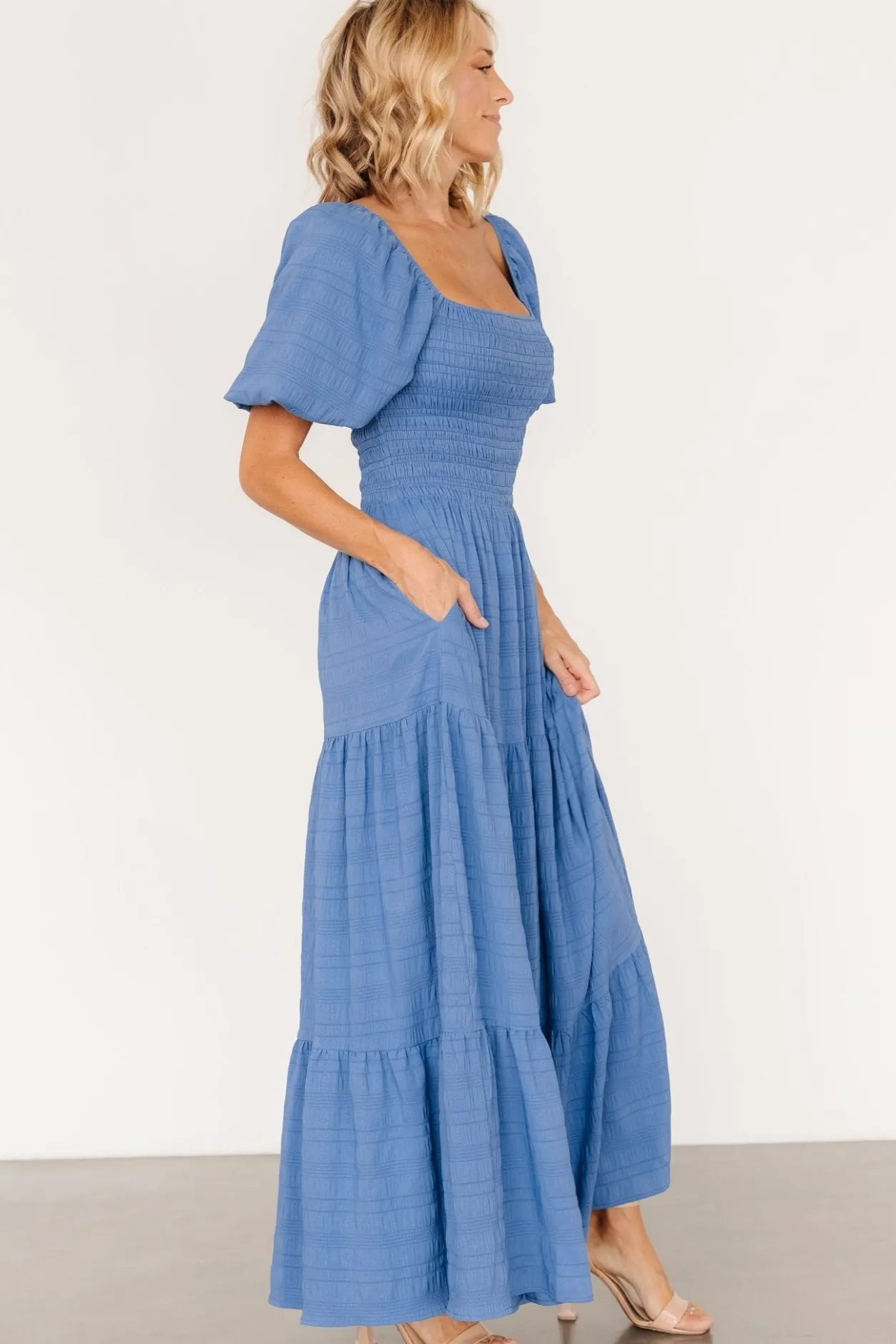 Hot Baltic Born Amaya Smocked Dress | Blue