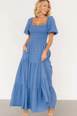 Hot Baltic Born Amaya Smocked Dress | Blue