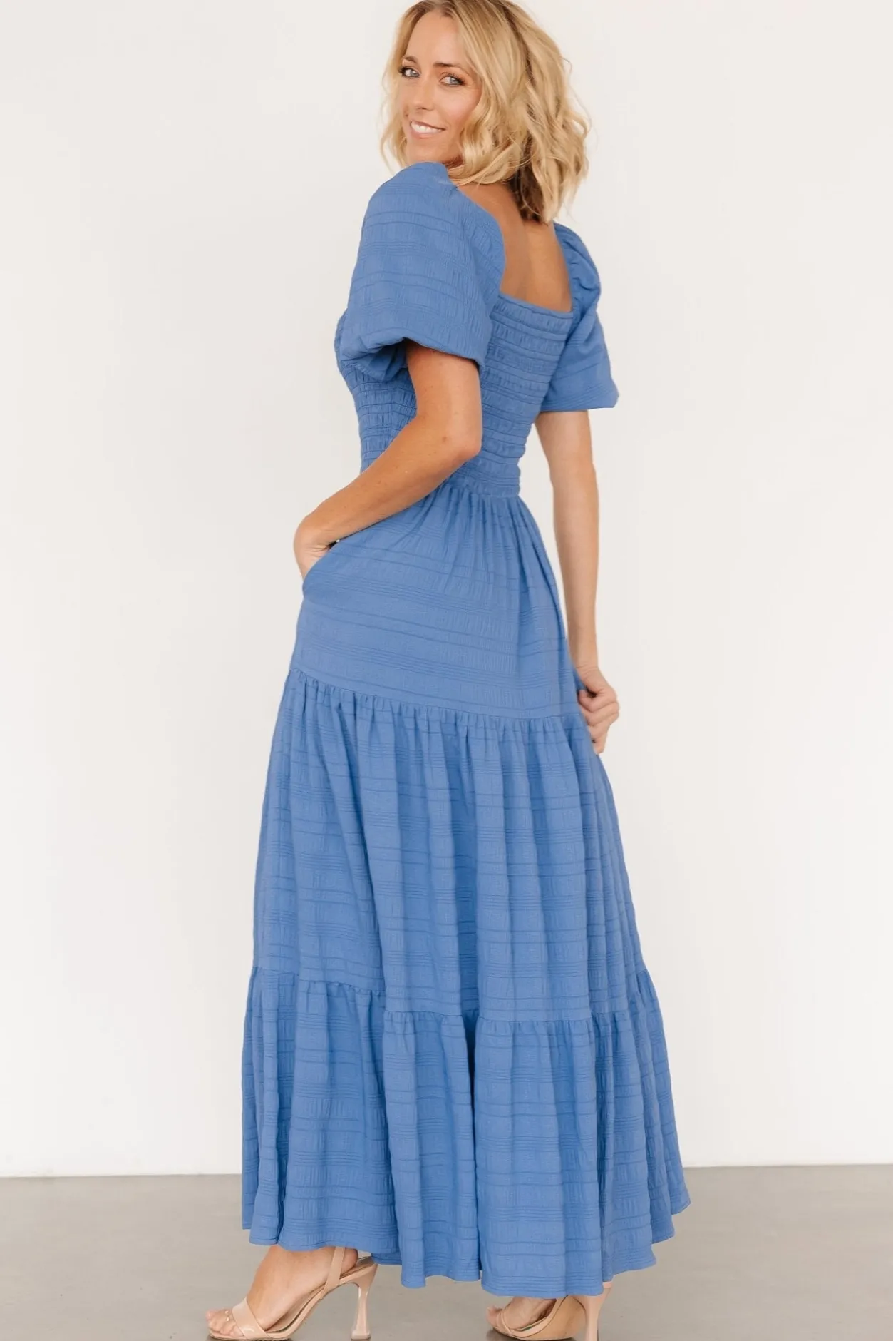 Hot Baltic Born Amaya Smocked Dress | Blue