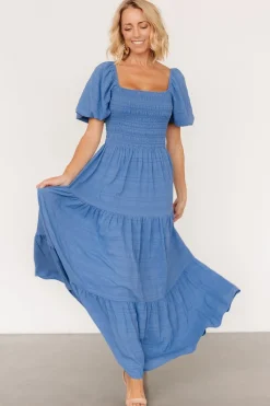 Hot Baltic Born Amaya Smocked Dress | Blue