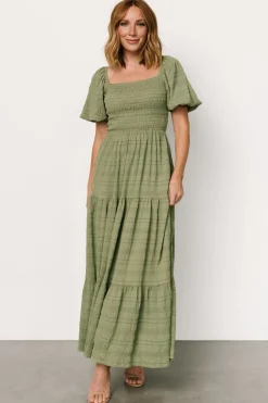 Fashion Baltic Born Amaya Smocked Dress | Green