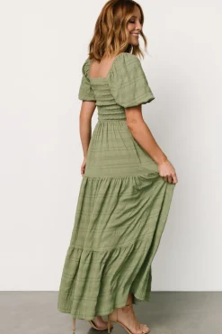 Fashion Baltic Born Amaya Smocked Dress | Green