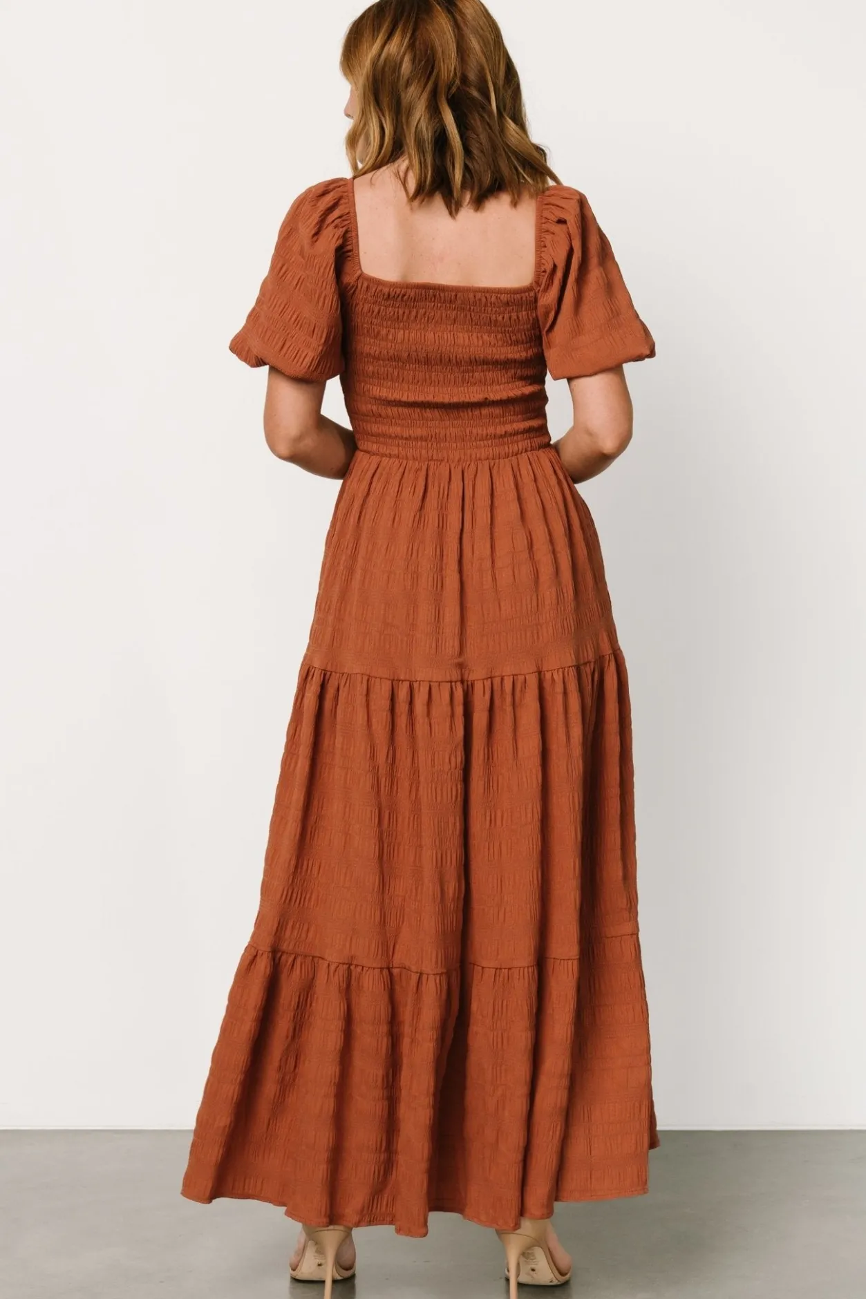 Clearance Baltic Born Amaya Smocked Dress | Sandstone