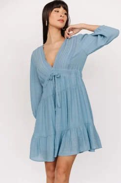 Clearance Baltic Born Amelia Boho Mini Dress | Blue