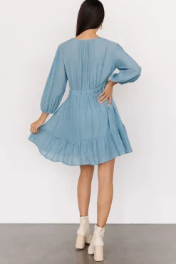 Clearance Baltic Born Amelia Boho Mini Dress | Blue