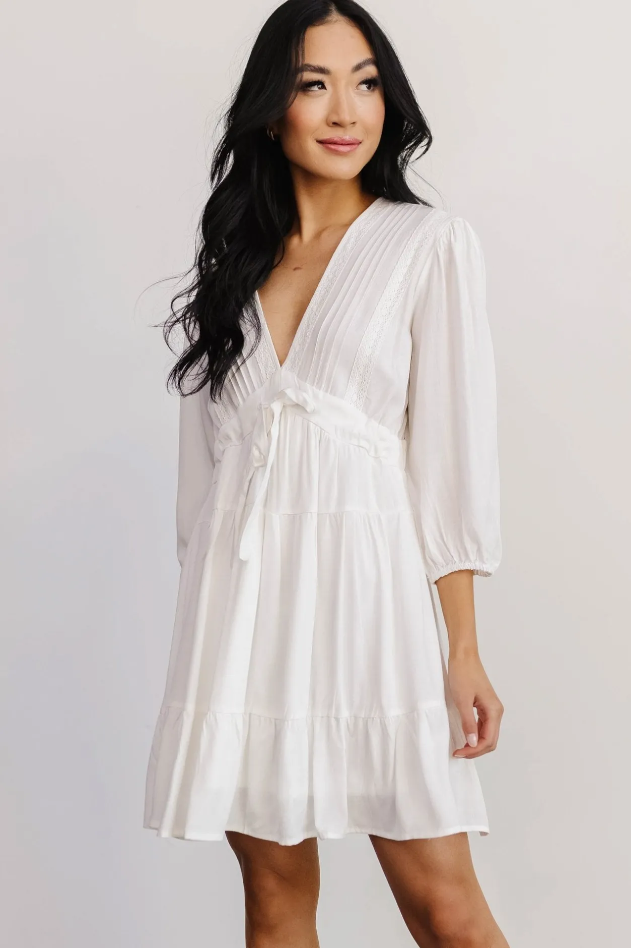 Discount Baltic Born Amelia Boho Mini Dress | Off White OffWhite