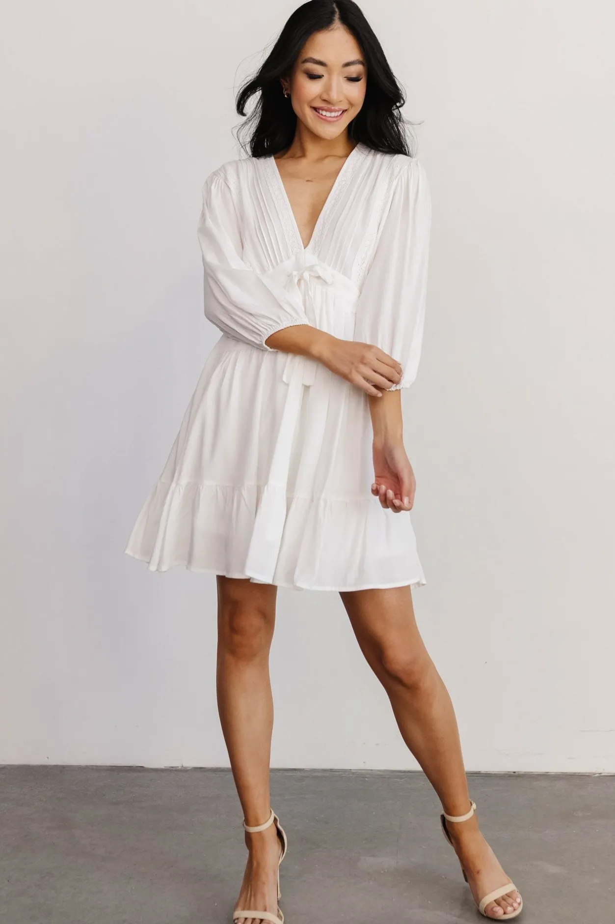 Discount Baltic Born Amelia Boho Mini Dress | Off White OffWhite