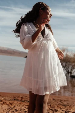 Discount Baltic Born Amelia Boho Mini Dress | Off White OffWhite