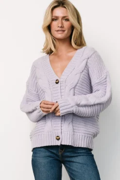 Fashion Baltic Born Ames Cable Knit Cardigan | Lavender