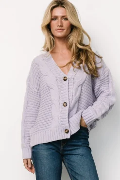 Fashion Baltic Born Ames Cable Knit Cardigan | Lavender