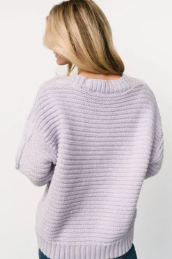 Fashion Baltic Born Ames Cable Knit Cardigan | Lavender