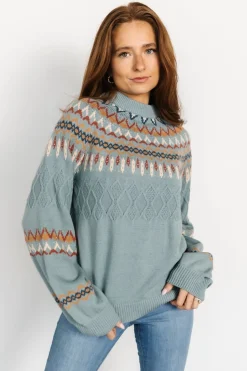 Hot Baltic Born Anders Knit Sweater | Blue Multi BlueMulti