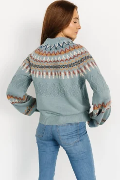 Hot Baltic Born Anders Knit Sweater | Blue Multi BlueMulti