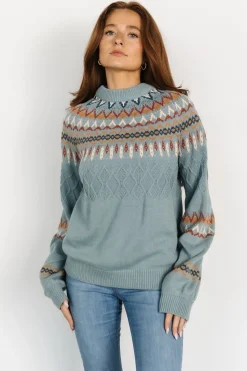 Hot Baltic Born Anders Knit Sweater | Blue Multi BlueMulti
