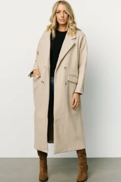 Best Baltic Born Anderson Double Breasted Coat | Natural