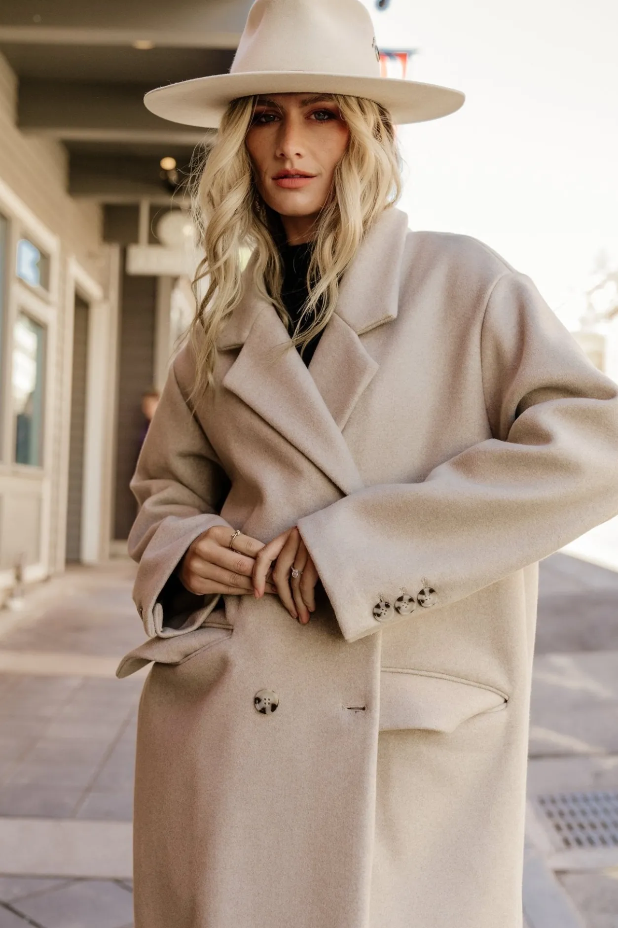 Best Baltic Born Anderson Double Breasted Coat | Natural