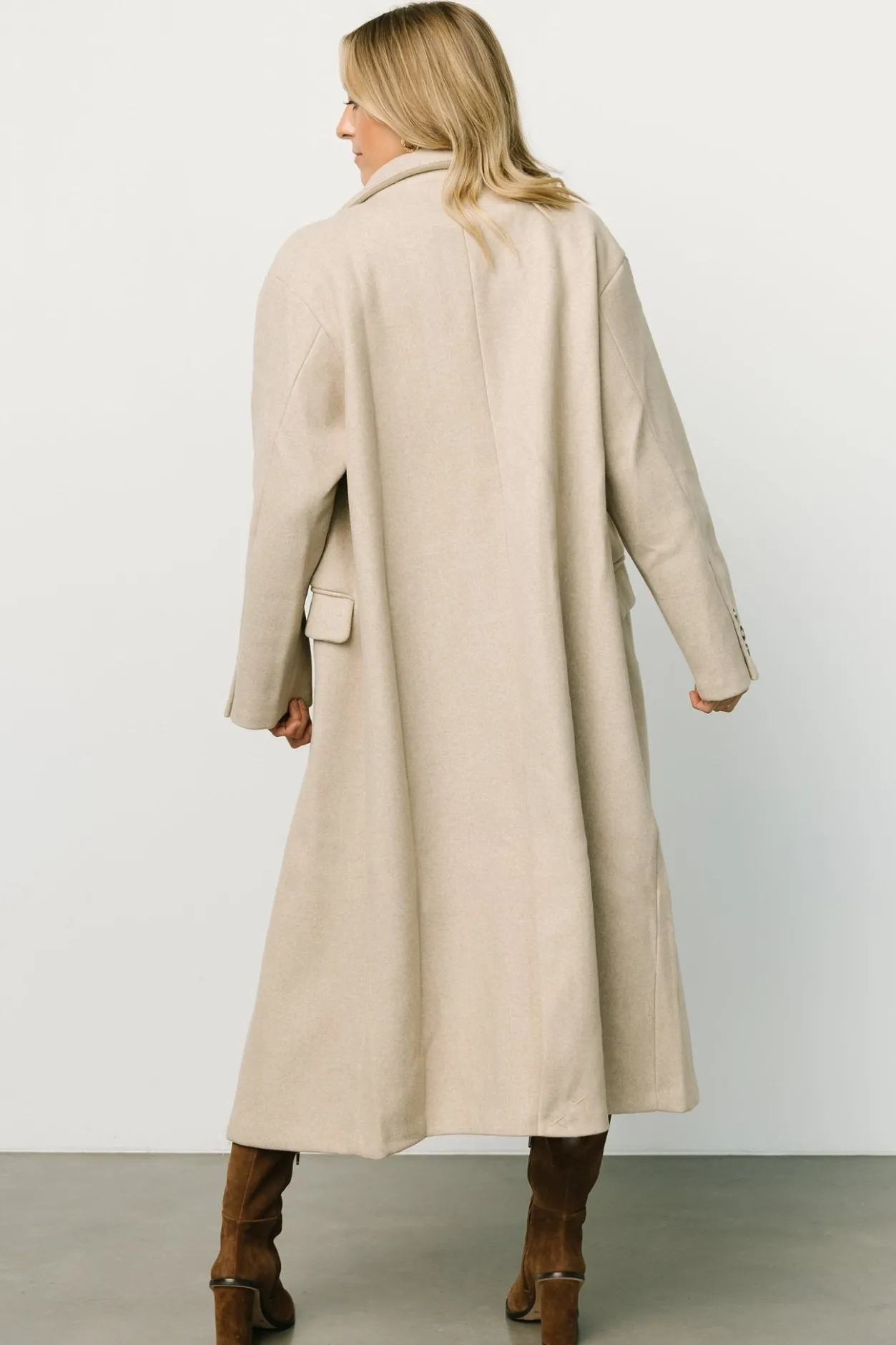 Best Baltic Born Anderson Double Breasted Coat | Natural