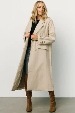 Best Baltic Born Anderson Double Breasted Coat | Natural